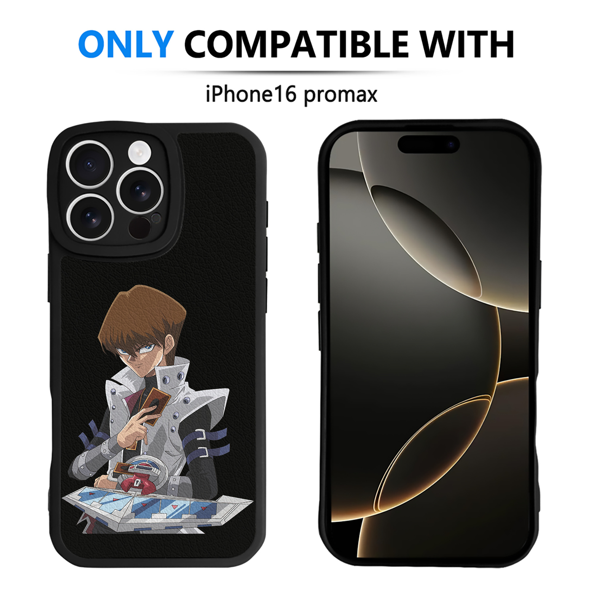 遊☆戯☆王 Yu-Gi-Oh! 【iPhone 16シリーズ対応】シリコンスマホケース（レザー調） 材質：シリコン